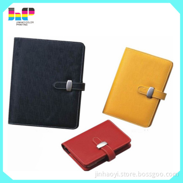 Custom leather cover notebook printing for students and business